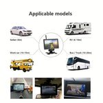 7" Monitor Parking Driving Monitoring Recorder Vehicle with 2 Backup Cameras for RV/SUV/Van/Pickup/Truck/Trailer