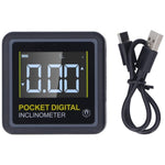 LinkMejor Digital Inclinometer Protractor Magnetic Angle Finder 4x90 Degree Measurement ABS Backlit Display Pocket Size Woodworking Tool Accurate Slope Measurement