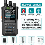 LinkMejor BT8000 10W Multi Band Radio Walkie Talkie 256 Channels Type-C Charging Bluetooth Frequency APP Programming Wireless Copy Frequency AM FM NOAA Weather Alert Two Way Radio