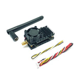 LinkMejor 5.8GHz 2W FPV VTX Transmitter 40CH with 3-Channel Video Switch 1000TVL HD CMOS Camera – 2.8mm 120° FOV Audio PAL/NTSC 5-17V for RC Drone