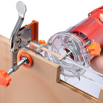 PC Handle-Free Slotting Template Precise Cabinet Slotting Tool with Toggle Clamp Adjustable Dimensions Universal Compatibility Woodworking Accessory