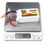 LinkMejor 11.1V 1000mAh 70C 3S Lipo Battery XT30 Plug