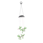 6cm Ball/Hummingbird/Sea Urchin/Butterfly Solar Wind Chime Light Waterproof Home Bedroom Decoration Supplies