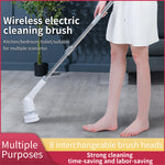 Tevorex Electric Cleaning Brush Spin Scrubber 9 Replacement Brush Heads,3 Adjustable Sizes,Dual Speeds,Lightweight USB Handheld Design