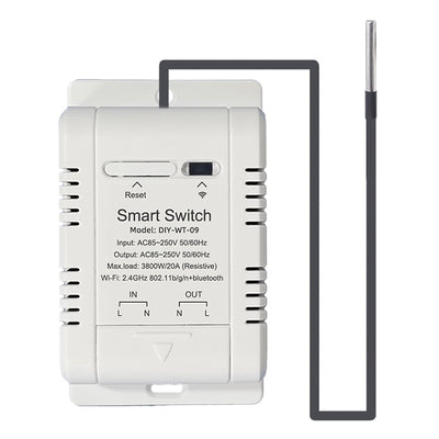 EWeLink Smart WiFi Temperature Humidity Controller Switch 20A 3800W High Power with Temp Sensor Automation Timer Remote App Voice Control with Alexa Google Home