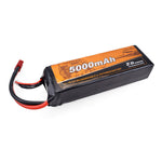 LinkMejor 11.1V 5000mAh 35C 3S Lipo Battery T Plug for 9116 9020 9021 08426 08427 1/8 1/10 RC Vehicles Car Models