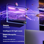 Elfeland Electric Mosquito Repellent Lamp Rechargeable Mosquito Zapper Lamp Bug Killer Fly Trap with UV Light Quiet Operation Safety Mesh Type-C Charging