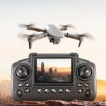 LinkMejor E88 / E88D WiFi FPV with LCD Screen Controller HD Dual Camera Lighting Arms Optical Flow Positioning Colorful LED Light Foldable RC Drone Quadcopter RTF