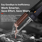 HandSkit EDP-122 Dual Electric Desoldering Soldering Station 120W AC 100-240V 150-480°C OLED Dual Display T12 Soldering Iron Handle Rotary Encoder Control