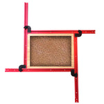 Adjustable Aluminum Router Jig Frame 53cm Square Router Template Guide 0-500mm Groove Router Jig for Woodworking