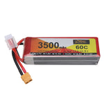 LinkMejor 14.8V 3500mAh 60C 4S LiPo Battery XT60 Plug for RC Drone
