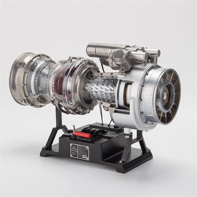 Teching DM136 DIY Turboshaft Engine Model Kit DIY 1/4 Scale Metal Build Your Own Military Helicopter Engine for Adults Toys Gift