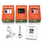 M5 Mini Digital Selfie Camera 1080P HD 180 Degree Flip Screen WiFi Portable Pocket Camera Built-in Flash Compact Vlogging Travel Photography Retro Style Gift
