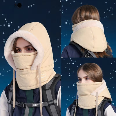 LinkMejor Cold Weather Windproof Ski Visor Winter Breathable Thermal Face Mask Scarf Helmet Hood Cycling Neck Warmer for Hiking Riding Skiing