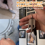 Portable Stainless Steel Pocket Knife Bottle Opener Multitool Compact Keychain Design Rust Resistant Outdoor and Everyday Carry Tool