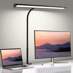 LinkMejor Desk Lamp with Clamp 25 Lighting Modes Eye-Caring USB Powered Flexible Gooseneck Adjustable Color and Brightness Timer Function Energy Efficient for Office Home Reading Study