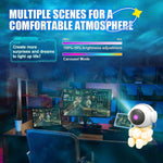 LinkMejor Astronaut Starry Sky Projection Lamp Starry Sky Atmosphere Night Light Astronaut Nebula Projector Lamp