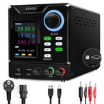 LinkMejor Programmable DC Power Supply Adjustable 305/3010/605/1203 with HD 4-Digit Color Display Precise Encoder Knobs USB Port Smart Cooling Fan