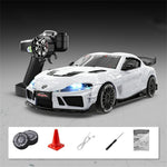 LinkMejor SP4301 Official Licensed for Supra RTR 1/43 2.4G 4WD Drift RC Car with Gyro Full Proportional Remote Control Mini Race LED Light High-Speed Motor On-Road Racing Vehicle Model Boys Gifts Toys