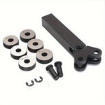 7pcs Steel Dual Wheel Knurling Tool Set with Diagonal Linear Knurl Wheel 0.5/1/2mm Pitch