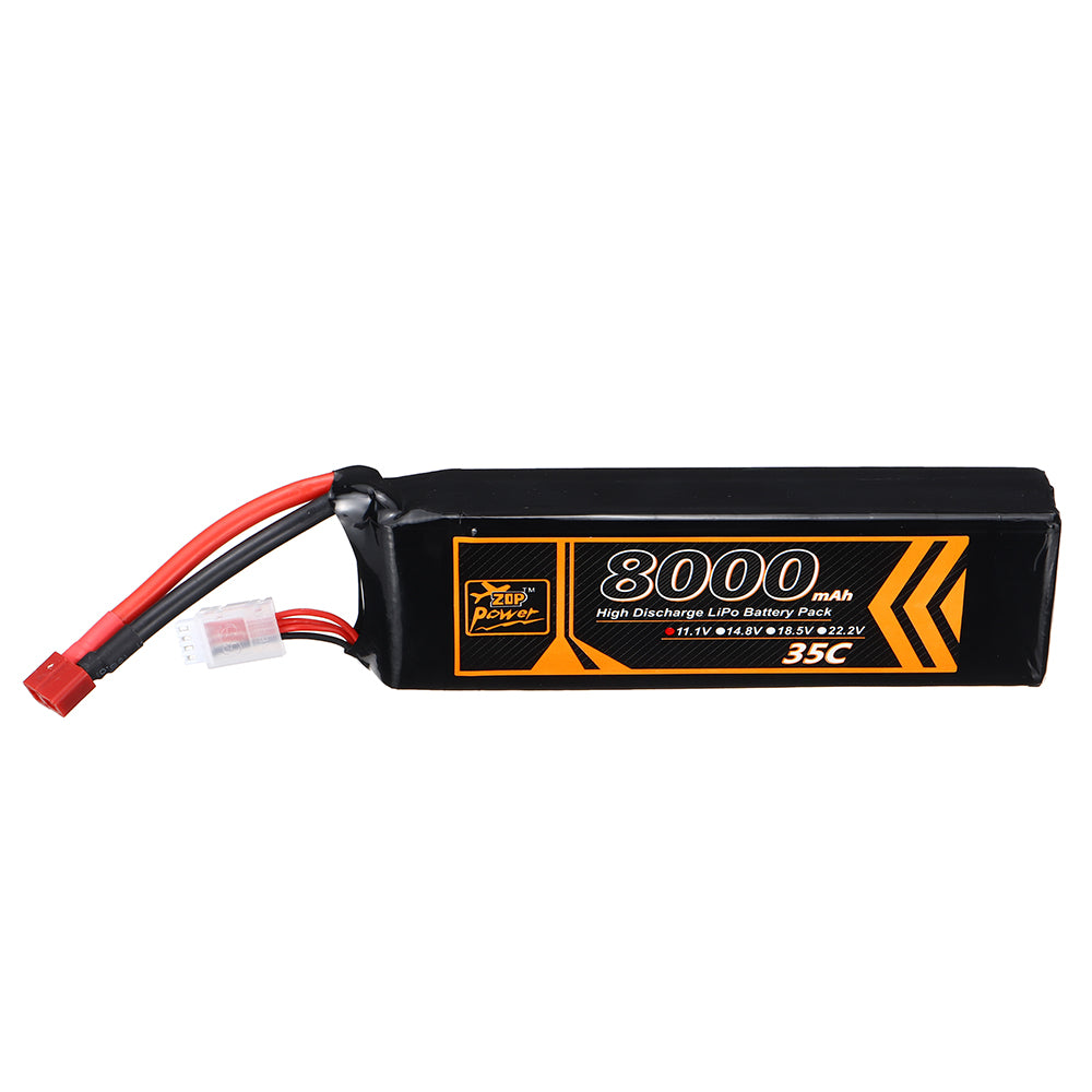 LinkMejor Power 11.1V 8000mAh 35C 3S LiPo Battery T Deans Plug for RC Car