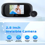 DD1 Digital Door Viewer Peephole Door Camera Doorbell 2.8-inch Night Vision Photo Shooting Digital Door Monitoring for Home Security