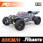 PD Racing PD850 Tyrants T8 1/8 2.4G 4WD 80km/h 4S Brushless RC Car Monster Off-Road Stadium Truck G/R 4 Level Adjustable Gyro Three Diffs High Speed Remote Control Vehicles Models Toys
