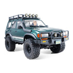 FMS FCX10 OVR LC80 RS for TOYOTA Land Cruiser 1/10 2.4G 4WD Green Brushless RC Car Rock Crawler Off-Road Climbing Truck LED Light Metal Oil Shocks Gears CVD Shafts Two Speed Straight Bridges Vehicles Models Toys