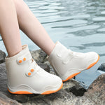 LinkMejor 1Pair Bicycle Protective Gear Waterproof Non-slip Shoe Covers Easy Double Buckle Design Outdoor Reusable Overshoes Elastic Rain Boots Unisex