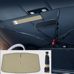 Golden Car Windshield Sunshade Sun Protection Heat Insulation Light Blocking UV Protection Car Window Umbrella