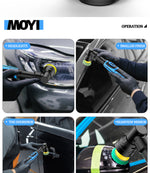 LinkMejor Portable Handheld Electric Polishing Machine Car Polishing Waxing Glaze Sealing Machine 5 Adjustable Speed Levels Car Polishing Maintenance