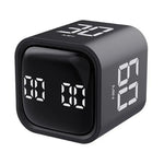 Productivity Cube Timer Sensor Flip LED Display 4 Preset Times Dual Mode Time Management Countdown Kitchen Student Learning Mini Digital Timer