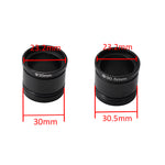 3Pcs HAYEAR 0.5X C Mount Microscope Adapter 30.5mm 30mm Electronic Eyepiece Reduction Lens 0.5X Microscope Relay Lens for Microscope CCD Camera