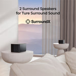 [EU/US Direct] Refurbished ULTIMEA Poseidon M4T 5.1CH Dolby Atmos Soundbar 450W bluetooth Soundbar with 5.25-inch Wireless Subwoofer 2 Rear Surround Speakers BassMX Surround X Technology Support HD eARC Smart Home Theater