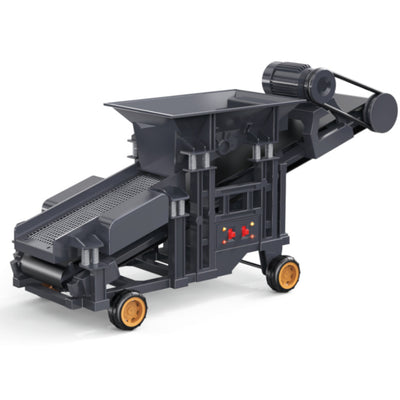 LinkMejor YG180 1/50 RC Car Vibrating Sand Screening Machine Truck Simulation Engineering Electric Remote Control Construction LED Light Sound Fully Function Vehicles Models Kids Children Toys