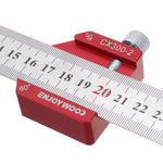 Enjoywood Line Scribe Ruler 45 90 Degree Adjustable Stainless Steel Woodworking Tool Locator 12 Inch Length Versatile for Precise Measurement and Drawing