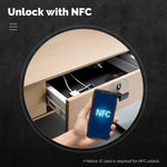 LinkMejor Tuya bluetooth Smart Cabinet Lock App Remote Control IC Card Keyless Entry Unlock Door Locker 250 Users Auto Lock Smart Home Security for Wood Glass Furniture Drawer