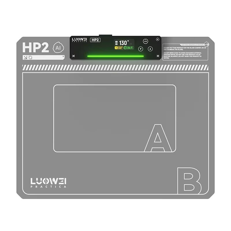 LinkMejor LW-HP2 15 Inch LCD Screen Heating Mat Dual Layer Silicone Adjustable Temperature Voice Control Rapid Heating to 130°C Large Work Area for Device Disassembly