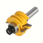 LinkMejor 1/2 Inch  8mm 12mm Shank Ogee Rail and Stile Router Bit Reversible Glass Door Rail & Stile Router Bit for Woodworking Precision Milling Cutter Factory Direct