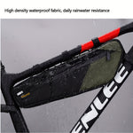LinkMejor 2.5L Bicycle Inner Tube Bag Waterproof Side Zipper Night Reflective Strip Narrow Edge Bike Triangle Front Beam Frame Bag