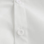 Men Solid Color Asymmetric Hem Long Sleeve Lapel Collar Shirt