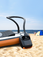 LinkMejor 20PSI High Pressure SUP Air Pump 4000mAh for Inflatable Stand Up Paddle Boards, Boats,Kayak,12V DC Car Connector