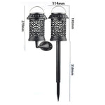 Elfeland Solar Powered Mosquito Killer Lamp Outdoor Waterproof Lawn Light Bug Zapper Mosquito Trap Garden Light 3 Mounting Methods