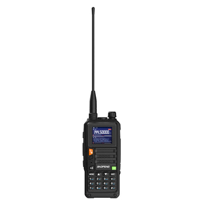 LinkMejor AS-53H High-Power Walkie Talkie Long Range 999 Channels UHF/VHF Two-Way Radio with FM Radio Type-C Charging Outdoor Communication Device EU Plug