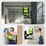 Huepar PV12 Fine-Tuning Magnetic Laser Level Bracket Wall mount L-Shape Pivoting Base with 360° Rotation 1/4"-20 & 5/8"-11 Mounts for Wall Tripod Use