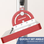 LinkMejor Adjustable Multi-angle Precision Drill Press Protractor Square Guide for Drill Press Table