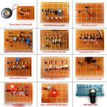 DC 3V-15V DIY Electronic Module Circuit Board Kit Training Kit for Soldering Component Suite
