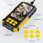 P50 1080P 8mm Dual Camera Piping Borescope Camera 4.5In IPS LCD Digital Inspection Camera With 6 LED for Car Sewer