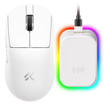 LinkMejor A7 V3 Ultra+ Wireless Gaming Mouse Tri-mode PAW3955 Ti Sensor 8K Polling Rate 59g Ultra Lightweight 50000 DPI Ergonomic Gamer Mice