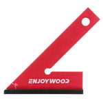 LinkMejor Aluminum Alloy Miter Square with Base 45 Degree Right Angle Ruler Miter Angle Corner Ruler Woodworking Measuring Tools
